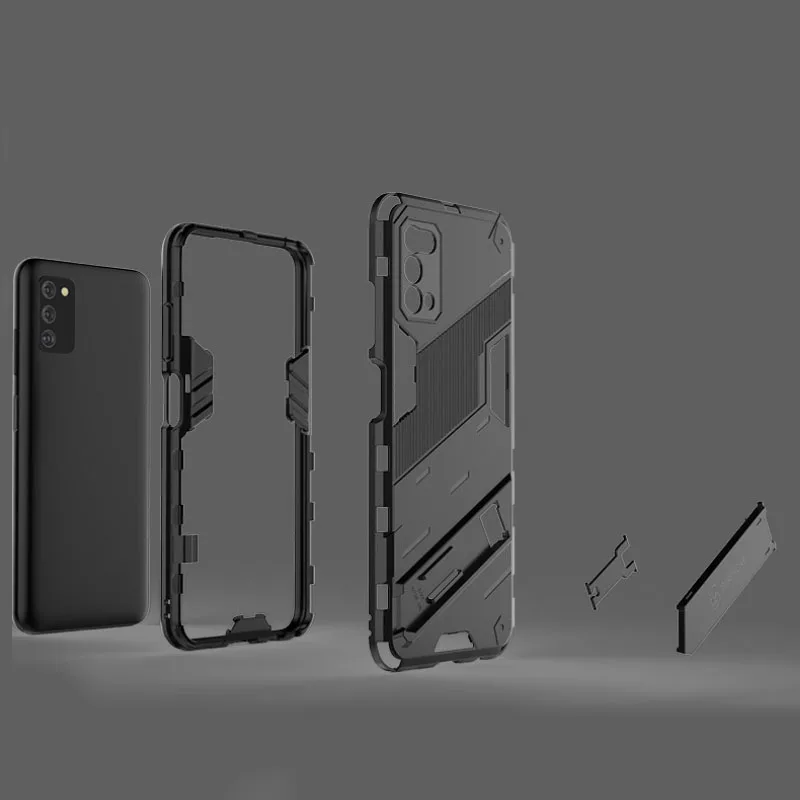 Para Samsung Galaxy A03S funda de teléfono con armadura a prueba de golpes para Samsung SM-A037 S134 protección anticaída contraportada Kickstand Coque - imagen 3