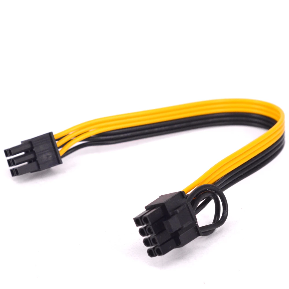 20CM 100CM PCIe GPU 8Pin 6 + 2pin a 6Pin Cable de fuente de alimentación PCI Express tarjeta gráfica 8pin macho a 6Pin macho Cable de fuente de alimentación - imagen 4