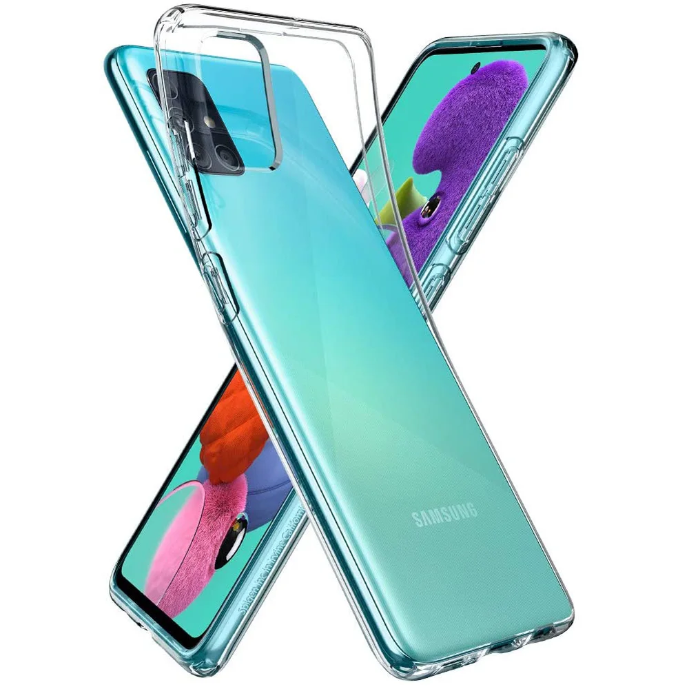 Funda de teléfono transparente para Samsung Galaxy A51 A71 4G, Fundas transparentes de TPU para teléfono Samsung A71 A51 5G - imagen 4
