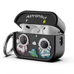 Funda silicona AirPods Pro – Astronauta Luna Espacial antigolpes