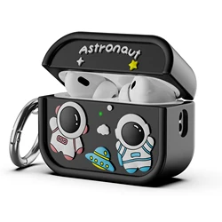 Funda silicona AirPods Pro – Astronauta Luna Espacial antigolpes