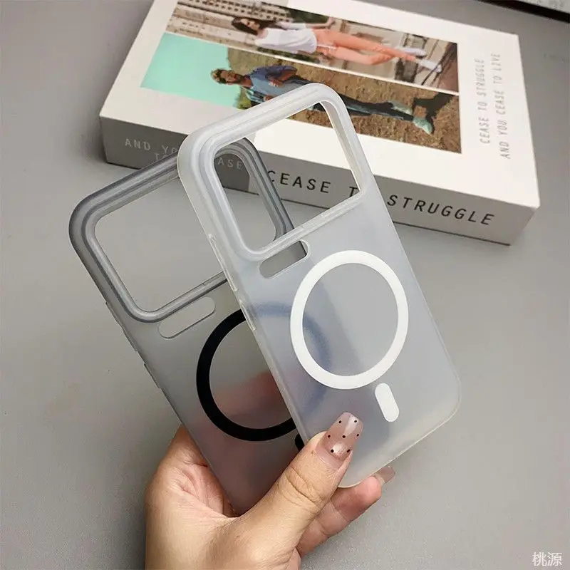 Para Xiaomi Mi 17 Pro Max funda suave TPU MagSafe funda protectora trasera de carga inalámbrica para Xiaomi Mi 17 15 14 Pro 15Ultra Shell