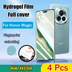 4 Uds película de hidrogel para Honor Magic 6 5 4 Pro Lite Protector de pantalla Honor Magic6 Magic5 Magic 6 5 Lite 4 Pro Ultimata no vidrio