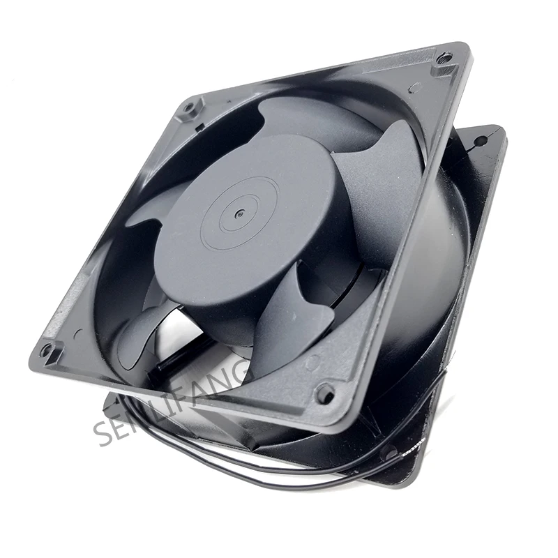 Ventilador de refrigeración, cojinete de aceite, 2 cables, CF12038A2HS AC 220V-240V 0.14A/0.1A 50/60HZ 12038 12cm 120*120*38mm - imagen 2