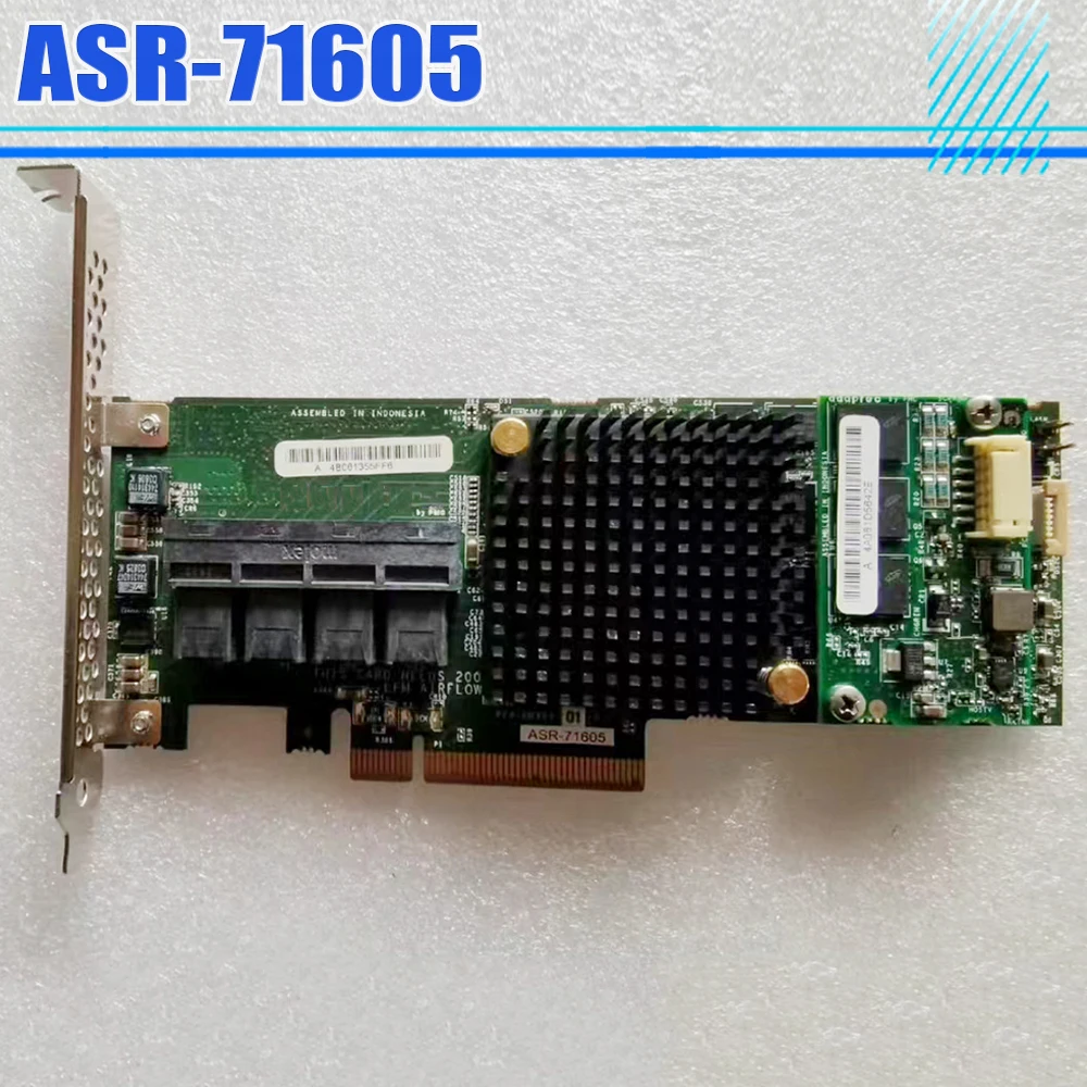 La tarjeta de matriz ASR-71605 1G de 16 puertos admite Sata y SAS - imagen 3