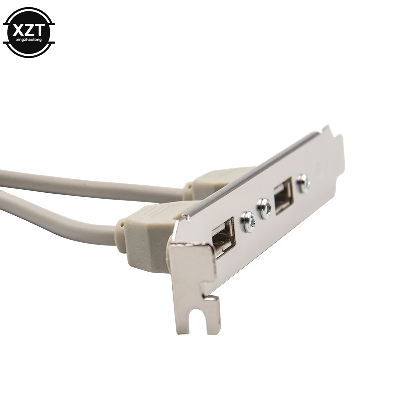 Adaptador de Cable conector USB 2,0 para placa base de 2 puertos, soporte de Panel trasero, accesorios de ordenador de 9 pulgadas - imagen 4