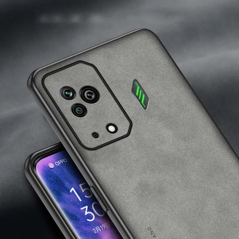 Funda de cuero suave de lujo para Xiaomi Black Shark 5, 4, 3, 5Pro, 4S, 5RS, protector a prueba de golpes, funda trasera de silicona mate para cámara - imagen 5