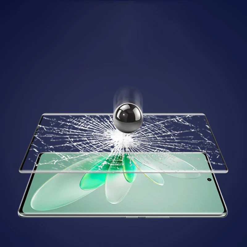 Vidrio templado 9H para Vivo V25 Pro V27 Pro Protector de pantalla curvo 3D para VIVO V25Pro V27Pro vidrio Protector de cubierta completa - imagen 2