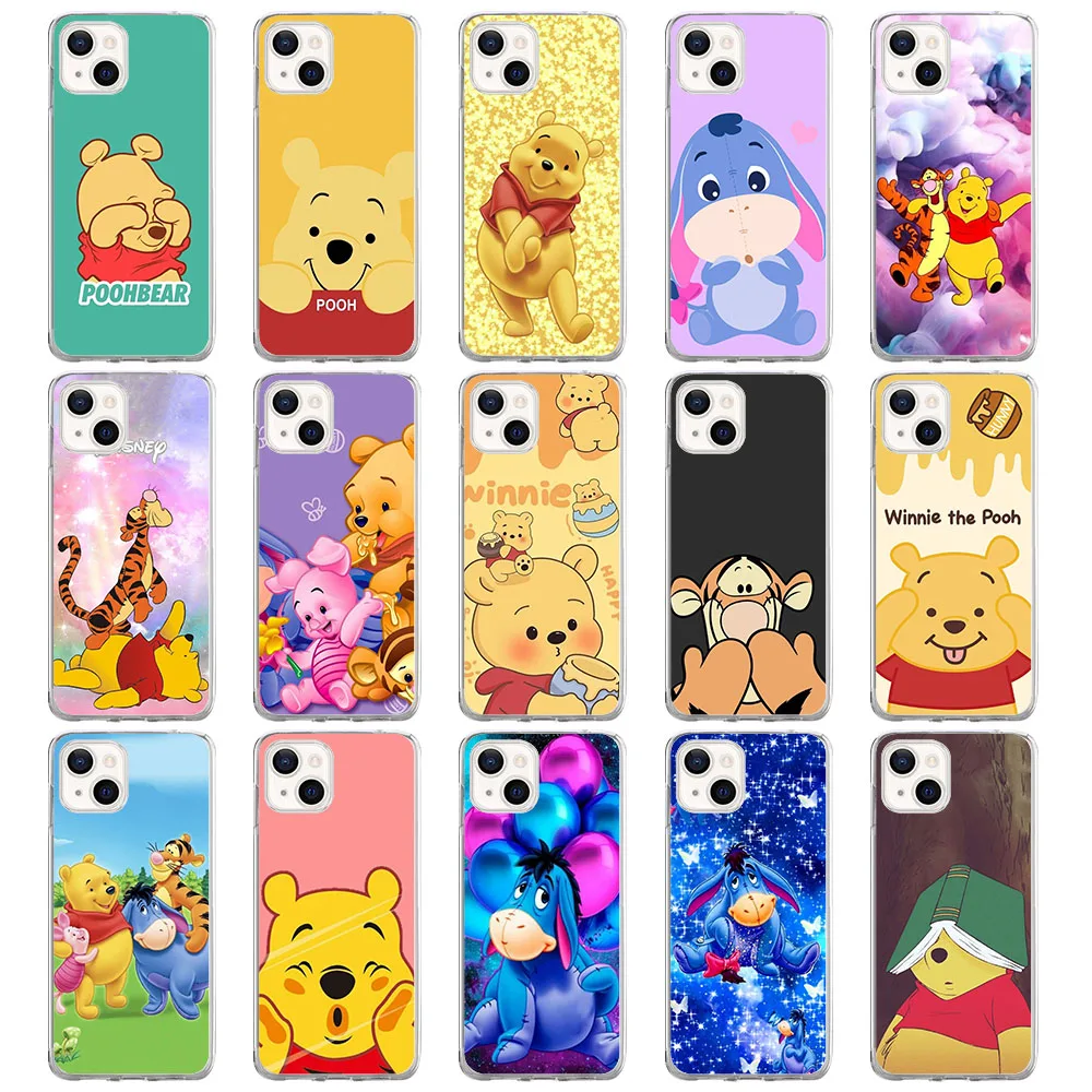 BY-72 Winnie Pooh funda blanda para Moto G5 G5S G6 G7 One Zoom Action Hyper Macro Vision Fusion Play Plus Power