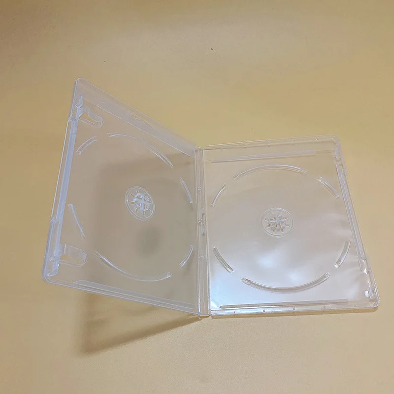 YUXI 1PC caja de almacenamiento de CD DVD para PS4 PS5 juego doble disco de repuesto juego azul Blu Ray Box 2 CD azul claro - imagen 4