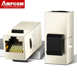 AMPCOM Acoplador Cat7 RJ45 Hembra-Hembra Keystone Jack STP 10 Gbps