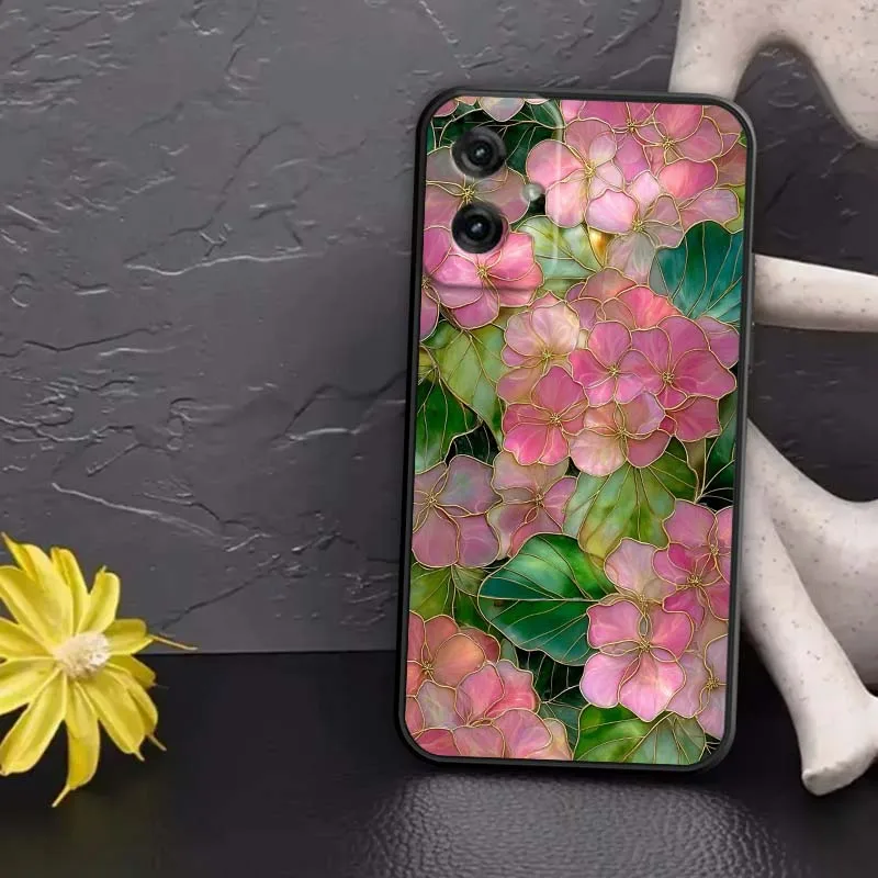 Funda de teléfono con diseño de lujo de arte creativo para Motorola G85 Edge 50 G24 G35 G14 G04 40 G72 G34 G31 G Stylus G54 G13 G32 5G negro - imagen 3