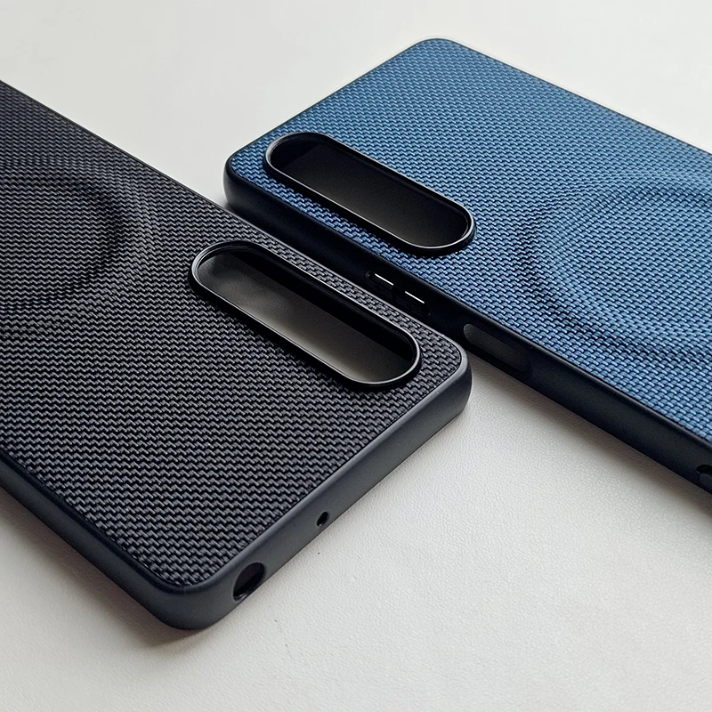 Funda para Sony Xperia 1 vii Nylon Kona cuero Hardware magnético cubierta de protección de llave para Sony Xperia 1 VII parachoques a prueba de golpes - imagen 2