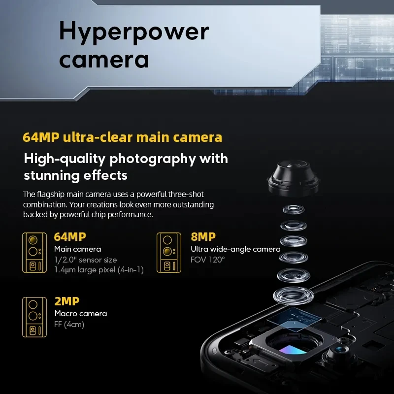 POCO F5 Pro 5G Original Global, 256GB, Snapdragon 8 + Gen 1, de 120Hz Pantalla AMOLED, cámara de 64MP, 67W, cámara AMOLED MIUI 14 para POCO - imagen 3