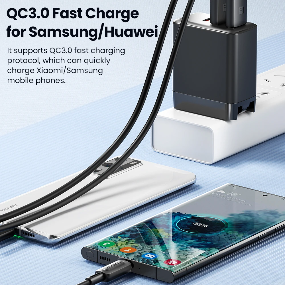 Toocki-Cable USB tipo C de carga rápida, Cable de datos tipo C para Xiaomi, Huawei, Redmi, Samsung, 3,0 - imagen 2