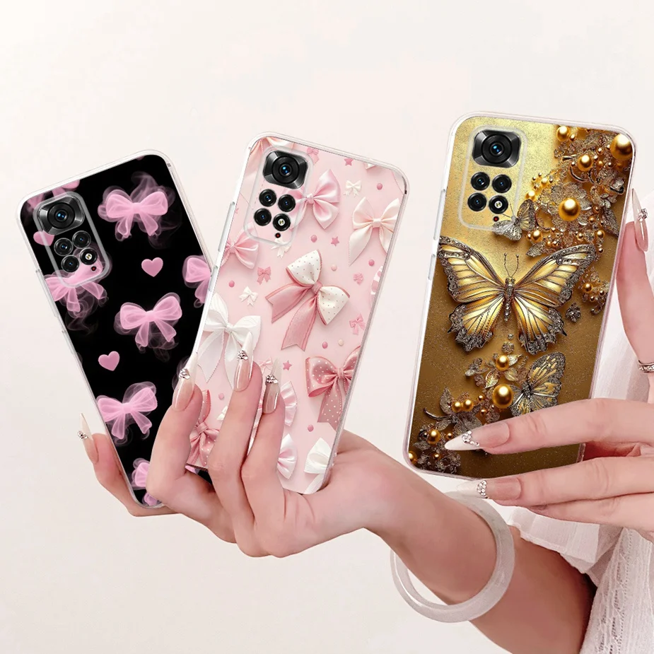 Para Xiaomi Redmi Note 11 4G funda Note 11S hermosa mariposa cubierta pintada suave funda de teléfono delgada para Redmi Note 11 Pro Plus bolsas - imagen 3