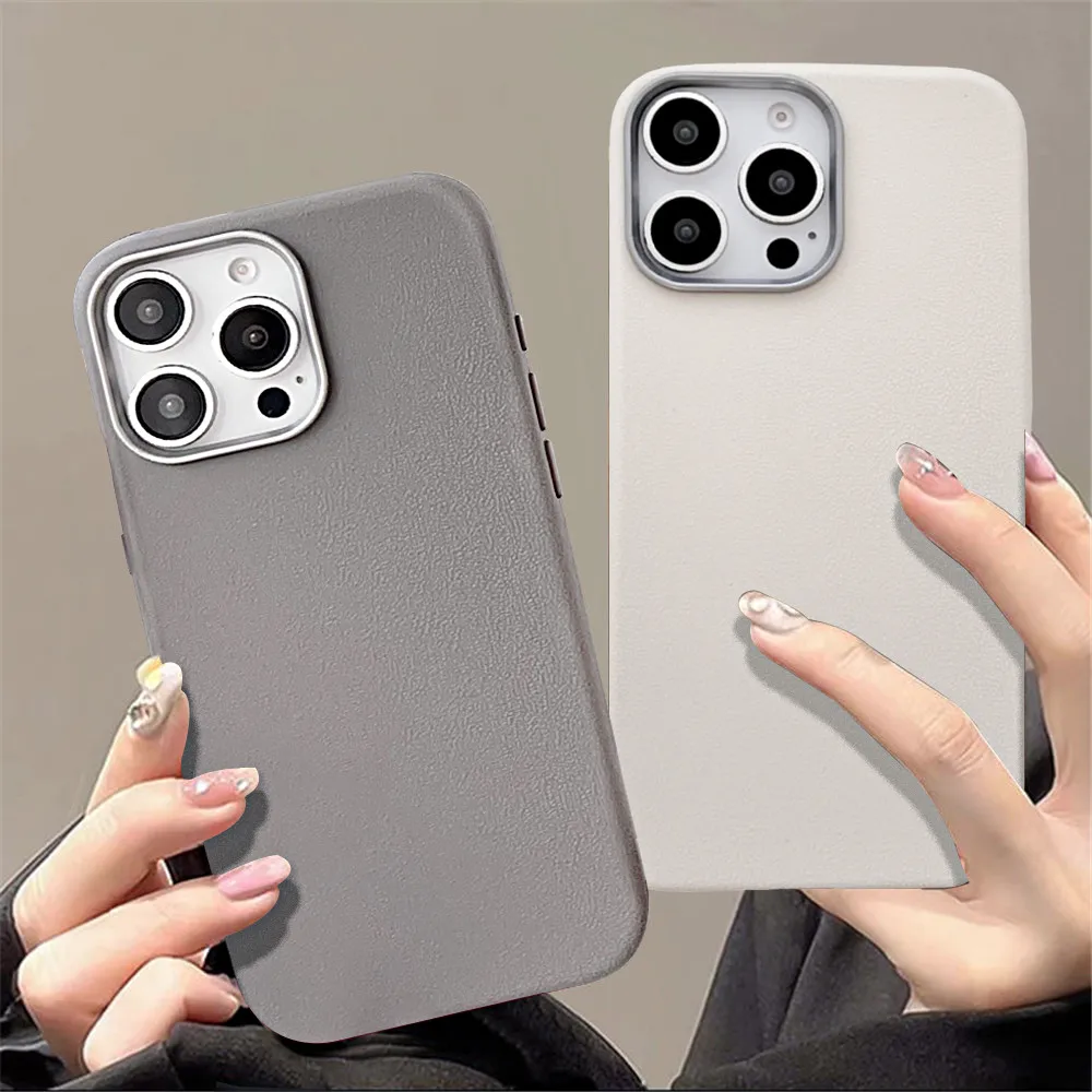 Funda de teléfono con patrón de cuero mate para Samsung S25 S24 S23 S22 Ultra S21 Plus S20 FE Note 20, funda trasera de silicona suave a prueba de golpes - imagen 2