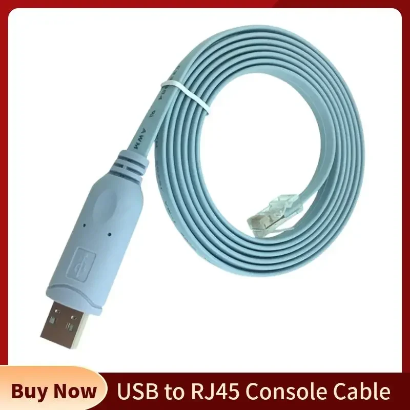 Cable de consola USB a RJ45, adaptador de serie RS232 para Cisco H3C, HP Arba 9306, Huawei Router, convertidor de vuelco, Cables de Control de interruptor - imagen 2