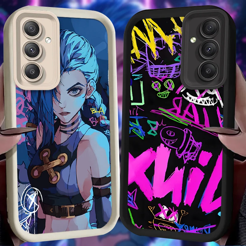 Funda Arcanes Graffiti J-Jinxs para Samsung Galaxy A35 A55 A15 A25 A16 A06 A05 A05S A24 A13 A23 A12 A22 A32 A52 A71 A51 4G