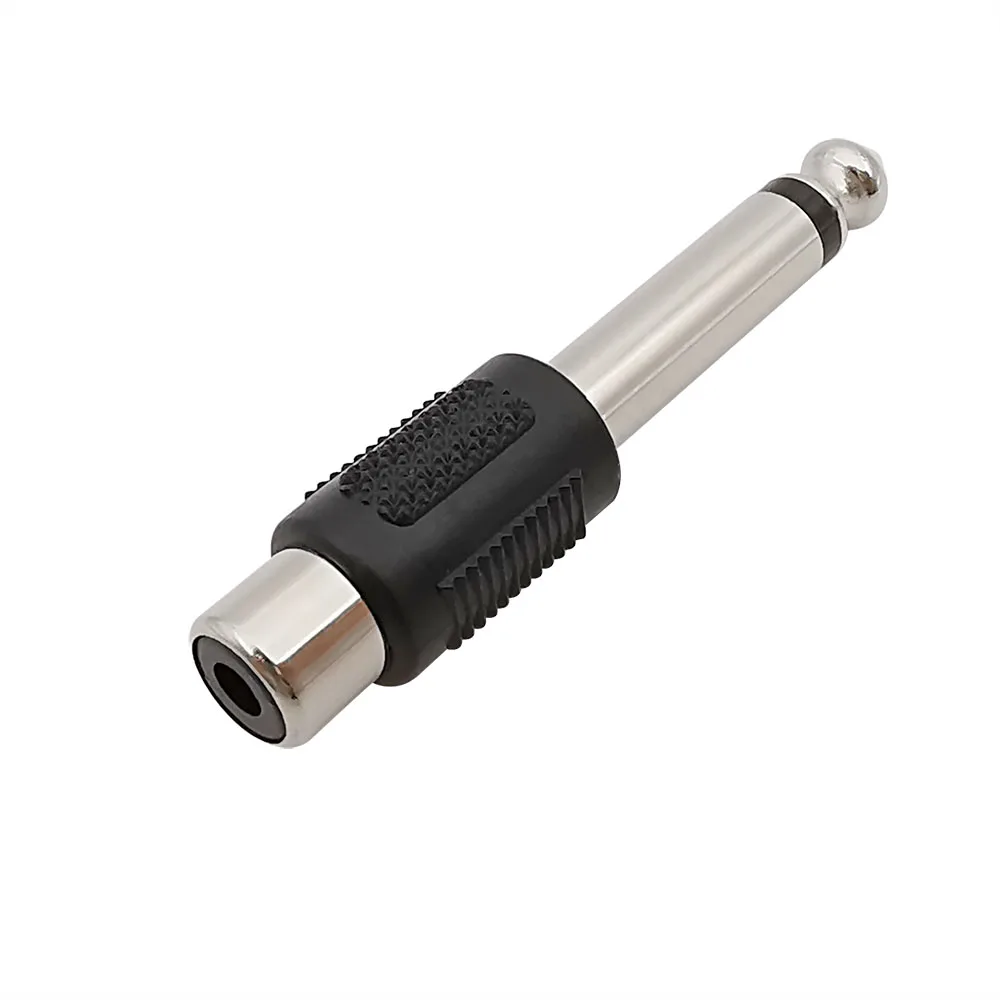 Conector hembra RCA de 2/5/10 piezas a conector macho Mono de 1/4 "y 6,35mm, adaptador de Audio, conectores de altavoz - imagen 5