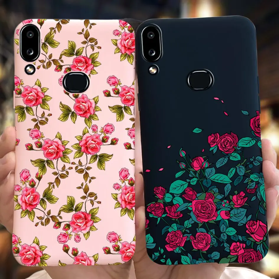 Funda de silicona para Samsung Galaxy A10 A105FN, carcasa trasera de TPU suave, flor delgada para Samsung A10S SM-A107F A 10S A 10