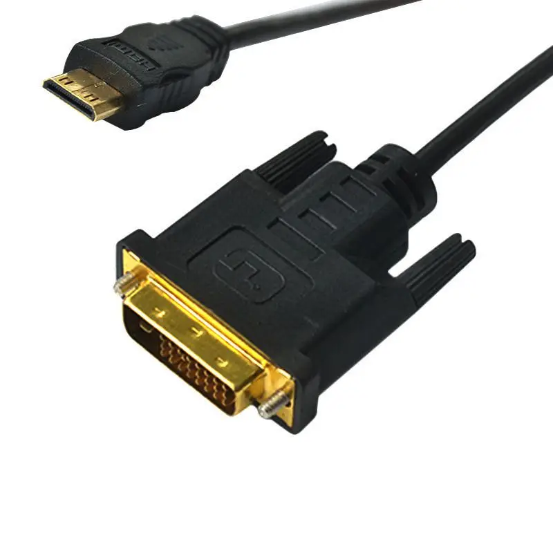 Mini HDMI Compatible con DVI 24+1 Conexión pública Mini HDMI Compatible con DVI Cable de conexión de alta definición 0,3 metros - imagen 2