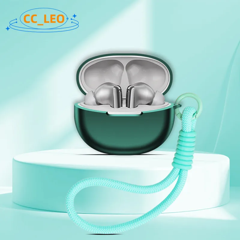 Funda para QCY MeloBuds N70 funda blanda de silicona lindo colgante con cordón QCY MeloBuds N70 funda protectora de carcasa a prueba de golpes - imagen 5