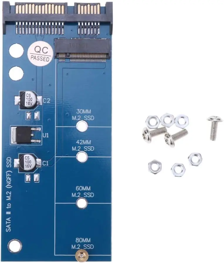 M.2 NGFF SSD a SATA 3 3,0 convertidor de tarjeta adaptadora B & M protocolo clave unidad de disco de estado sólido 2230 2280 2242 - imagen 3