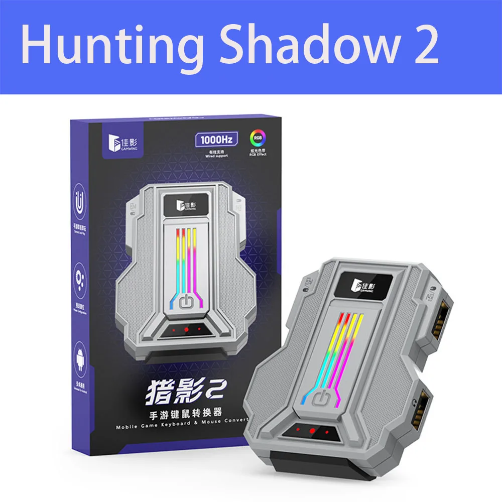 1000HZ Gamwing caza 2/2pro LieYing 2Pro teclado para juegos adaptador convertidor de ratón BT USB para Android con puerto de auriculares de 3,5mm - imagen 5