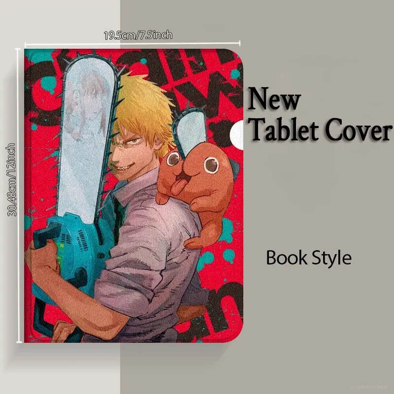 Pochita motosierra hombre para Huawei Honor Tab Magic Pad GT 6 X9 X8A X8 V8 V7 9 8 2 3 13,3 10 12,1 Pro pulgadas funda para tableta - imagen 5