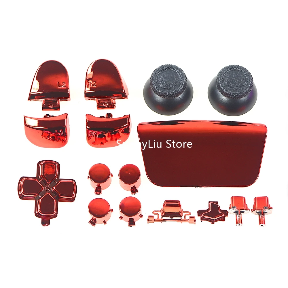 Juego completo de botones cromados para mando de PS5 v3.0, BDM-030, Joystick, tapa L1, R1, L2, R2, d-pad - imagen 5
