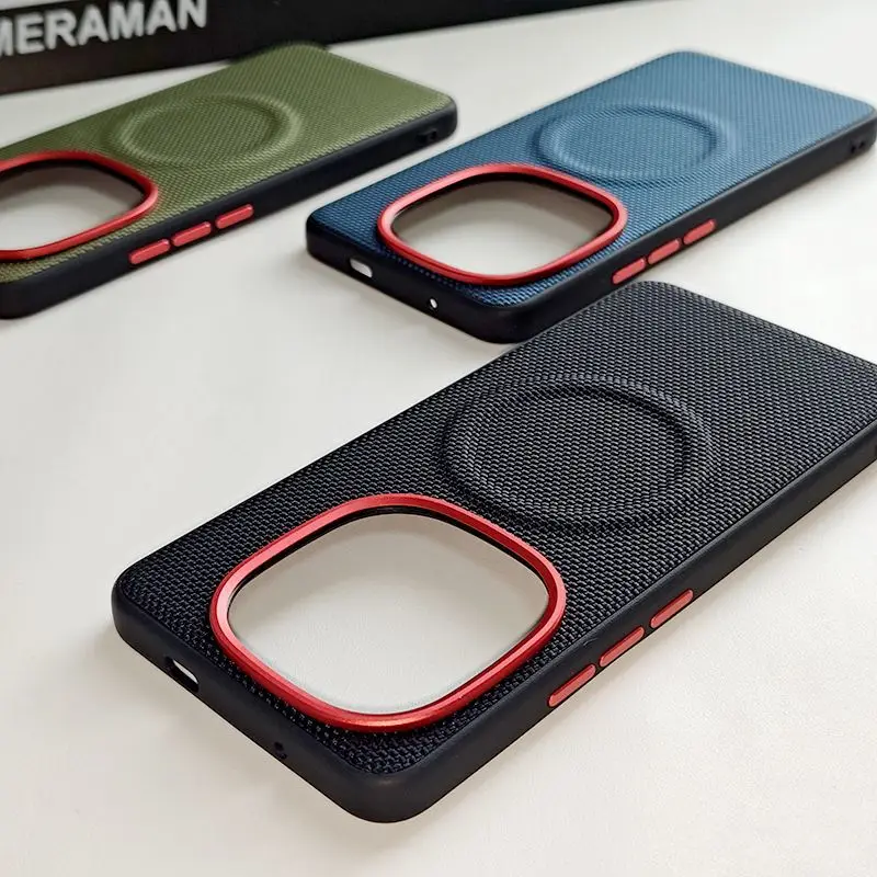 Para IQOO Z10 Turbo Pro funda de lujo de cuero PU funda protectora trasera de carga inalámbrica magnética para IQOO Z10 Turbo Shell - imagen 2