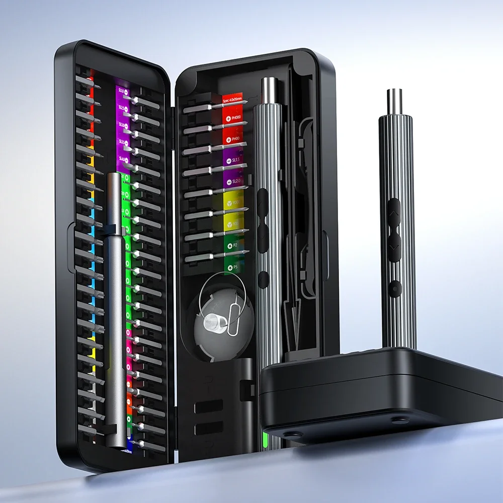 Juego de destornilladores eléctricos 58 en 1, herramientas de precisión, Mini Kit pequeño recargable inalámbrico para reparación de teléfonos móviles Xiaomi Watch - imagen 2