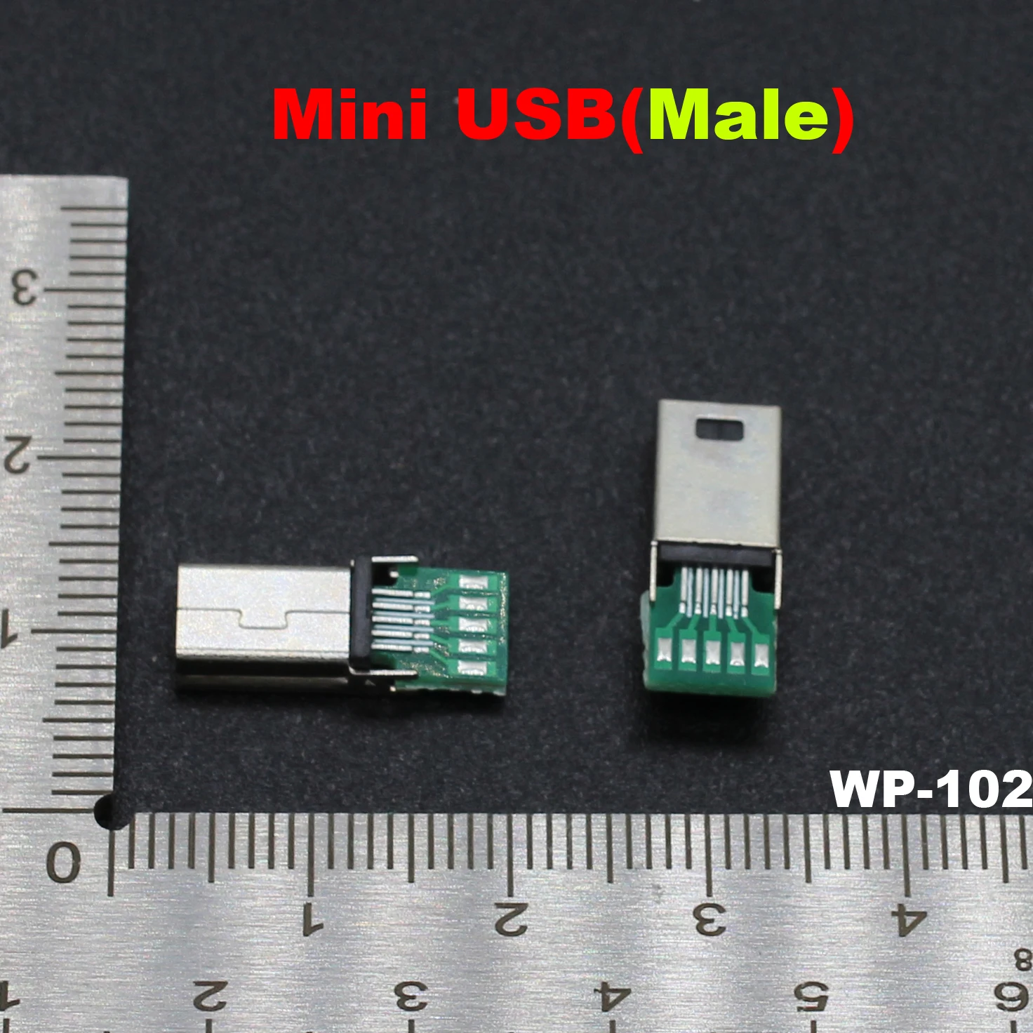 Adaptador de enchufe plano Micro Mini USB macho, conector PCB de 10 pines para Philips MP3 y MP4, 2 uds., 5 uds., 10 Uds.
