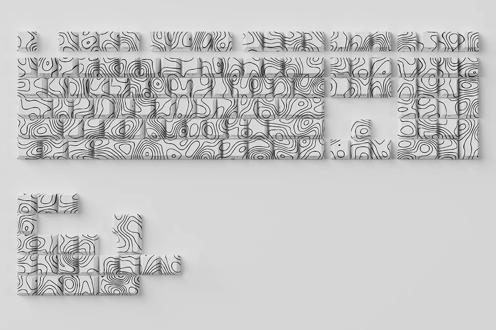 MMD-Juego de teclas de línea de contorno, teclas subcama, perfil de cereza, PBT para teclado 87 tkl 104 ansi xd64 bm60 xd68 xd84 BM65, iluminado lateral - imagen 2