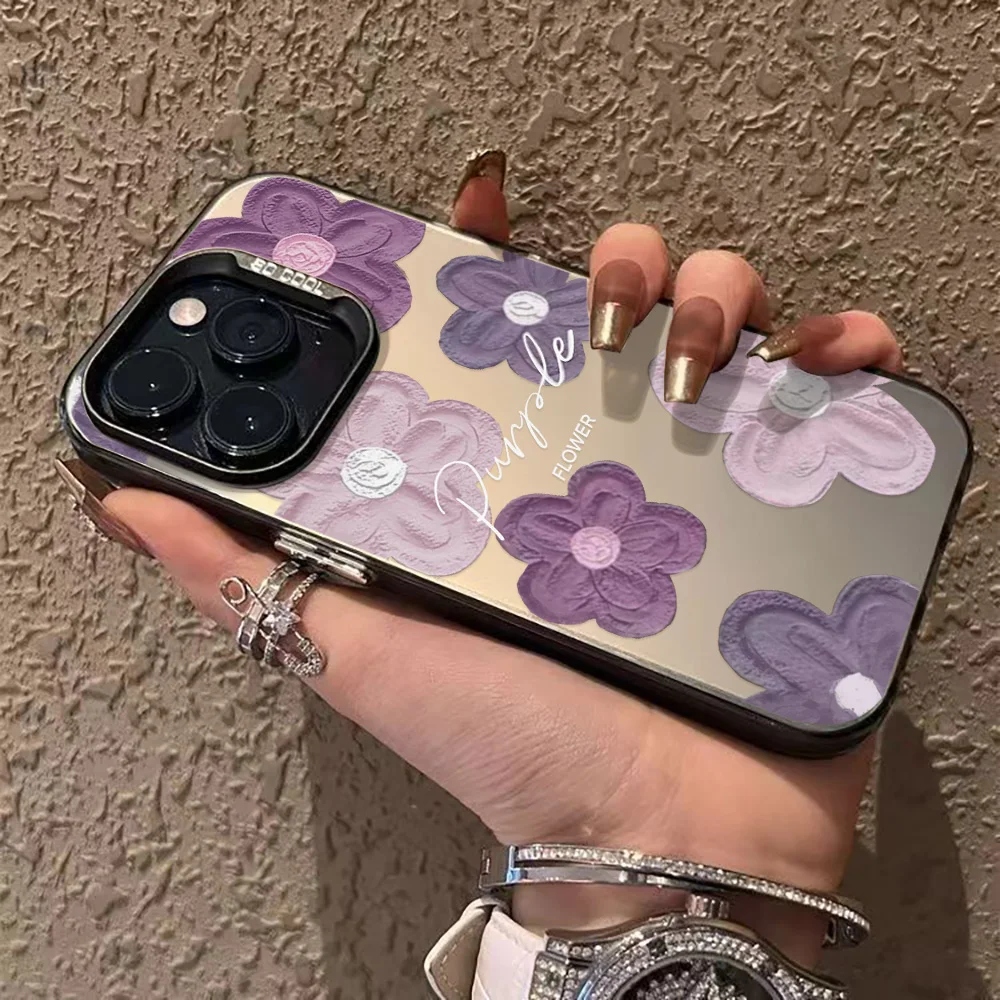 Funda dura mate con flores para Samsung A56 5G A55 A54 A16 A15 A53 A52 A36 A35 A34 A14 A13 S24 Ultra S25 S23 FE S22 A06 A05s - imagen 3