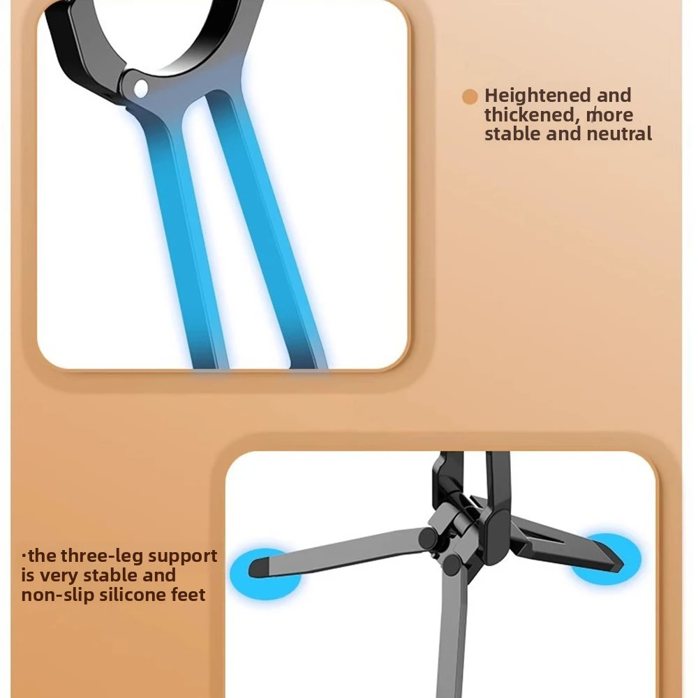 Soporte magnético para teléfono con gancho a presión, trípode, soporte plegable portátil, soporte de bolsillo para teléfono móvil, soportes antideslizantes para tabletas/teléfonos - imagen 5