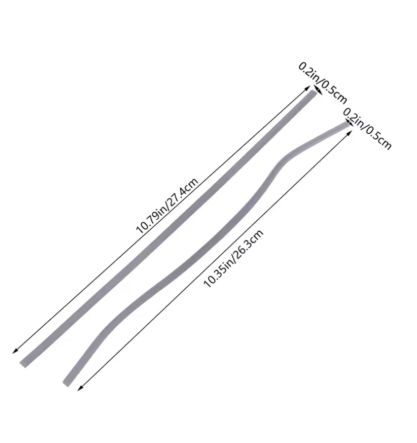 Tira de goma para ordenador portátil Elitebook 830 735 G7 G8, cubierta inferior DIY, almohadilla de pie, parachoques antideslizante, tira de pies, accesorios para ordenador portátil, 2 uds.