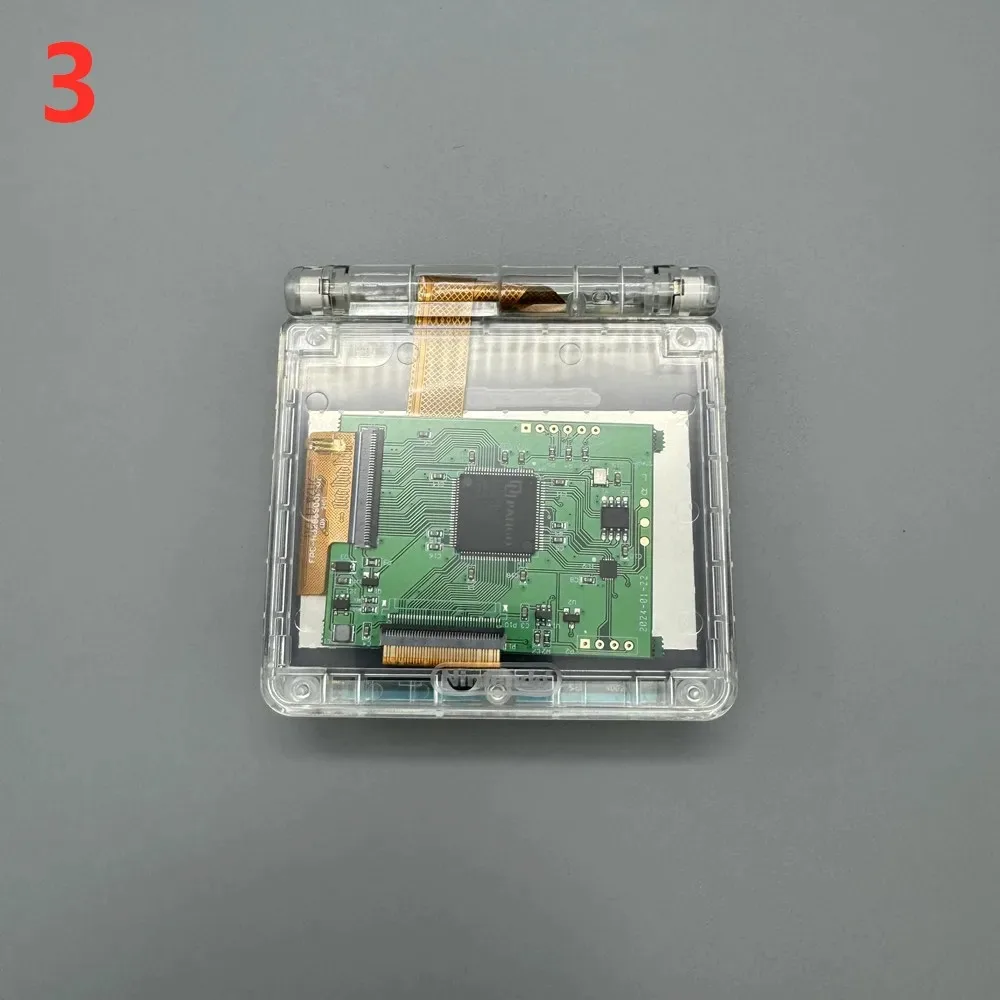 LCD GBASP IPS de 2,9 pulgadas y carcasa nueva para GBASP/Juego de Nintendo BOY ADVANCE SP/soporte de pantalla de píxeles/necesita ser descascada - imagen 5