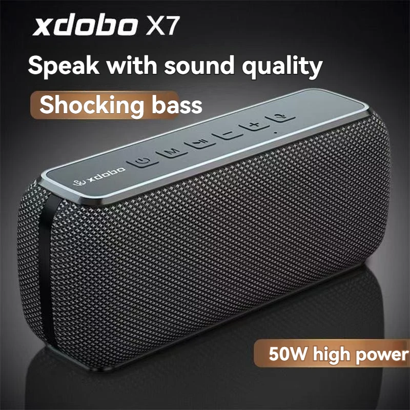 Altavoz Bluetooth inalámbrico portátil de alta potencia de 50W XDOBO X7 subwoofer reproductor de música estéreo TWS/TF altavoz de ciclismo de voz al aire libre - imagen 3