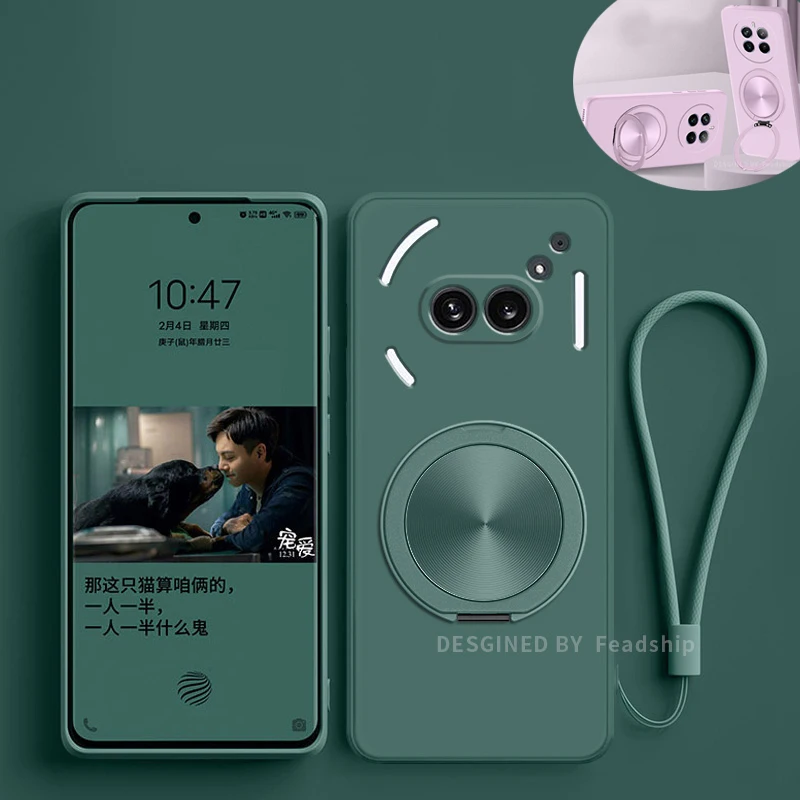 Funda de teléfono para nada Phone 2A Plus 3A Pro, funda suave de silicona, soporte magnético con Protector de pantalla