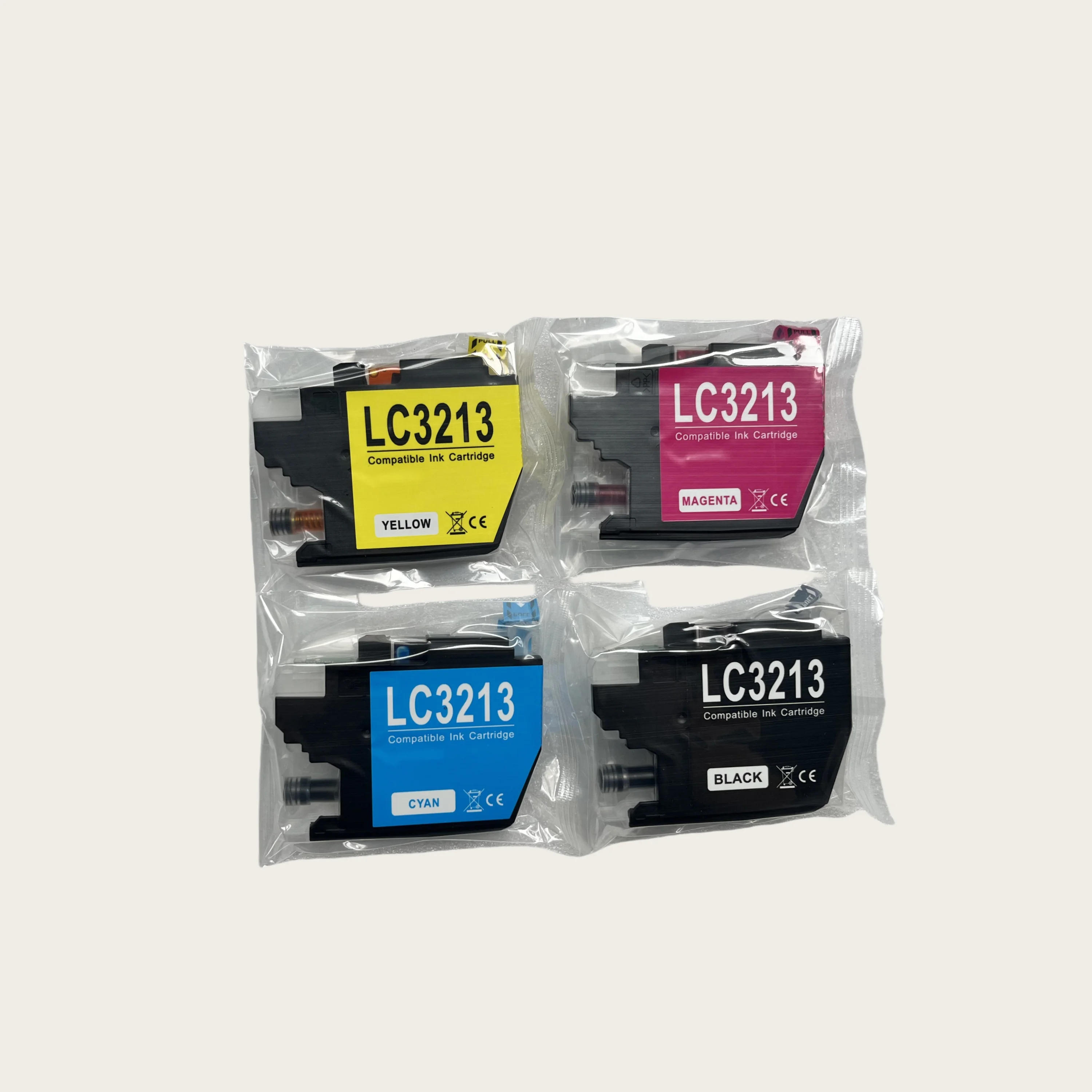 Cartuchos de tinta LC3213 compatibles para Brother DCP-J572DW/DCP-J772DW/DCP-J774DW/MFC-J491DW/MFC-J497DW/MFC-J890DW/MFC-J895DW