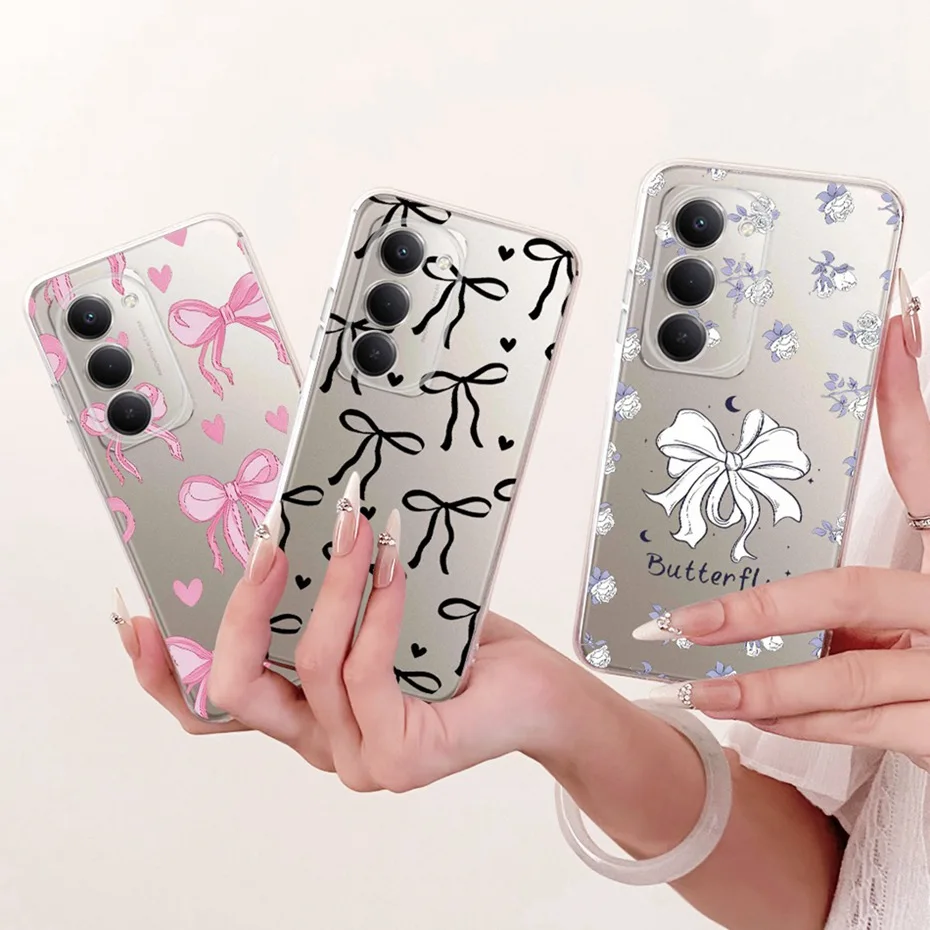 Funda transparente de TPU para Xiaomi Redmi 15 4G 5G Note 15R, fundas de teléfono con patrón de nuevo estilo para Redmi 15 Note15R, fundas traseras para parachoques