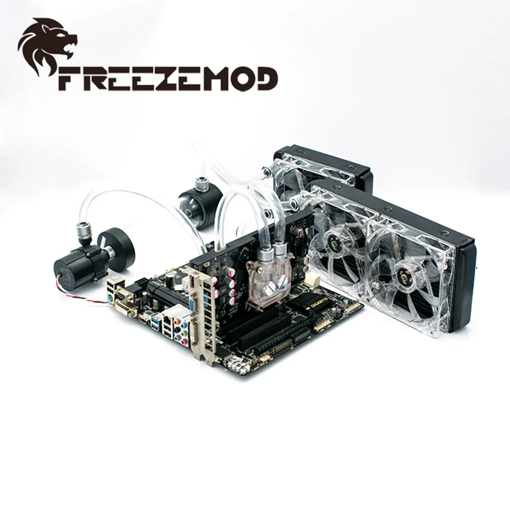 FREEZEMOD-Kit de tubo blando para enfriador de agua, juego de tubos de manguera de 120mm, 240mm, 360mm, radiador de refrigeración por agua, ventilador MOD RGB, paquete de bloque de CPU Simple - imagen 3
