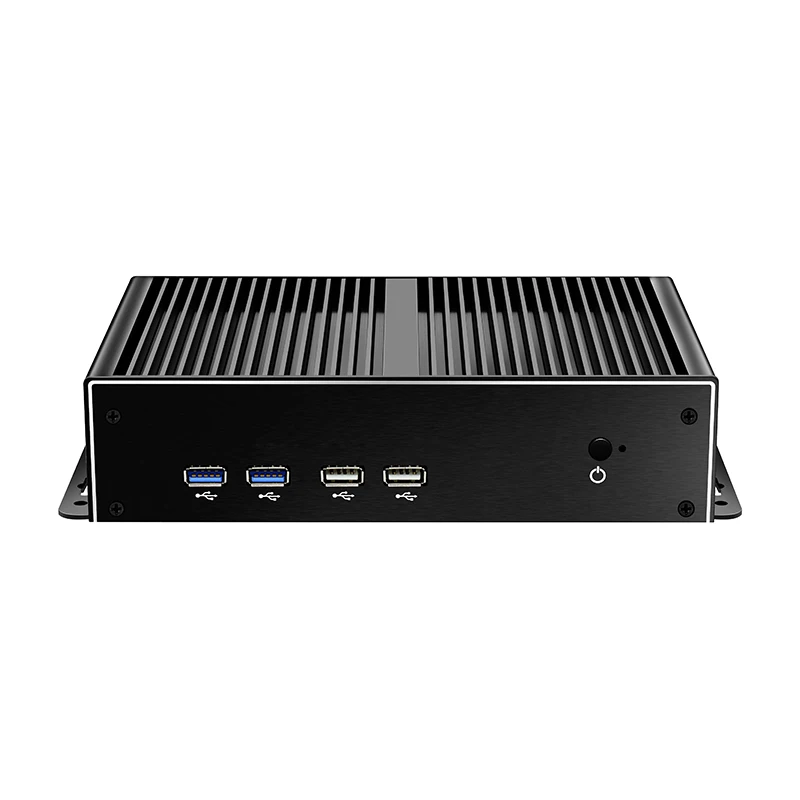 BEBEPC Mini PC industrial sin ventilador i7-5500U 2xGigabit LAN 6xRS232 4xUSB3.0 2xUSB2. Soporte WiFi 4G LTE Linux Computadora Win10 Ready - imagen 4