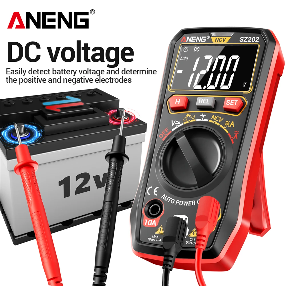 ANENG SZ202 Digital Multimeter Tester Voltage/Resistance+B18 Destacar Voltage Test Pen NCV Voltage Induction Multi-functional Professional Electrician Detector Tools Set - imagen 2