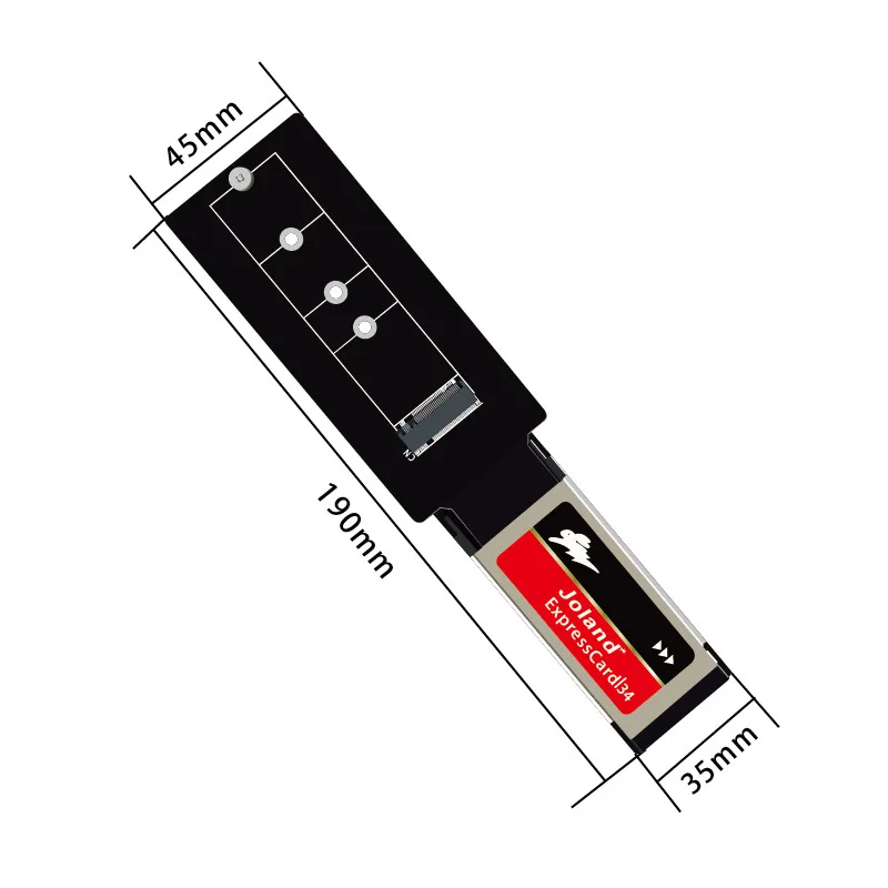 Adaptador ExpressCard a M.2 NVMe Lector de tarjetas de interfaz M-Key 34 mm para computadora portátil - Expansión de almacenamiento - imagen 2