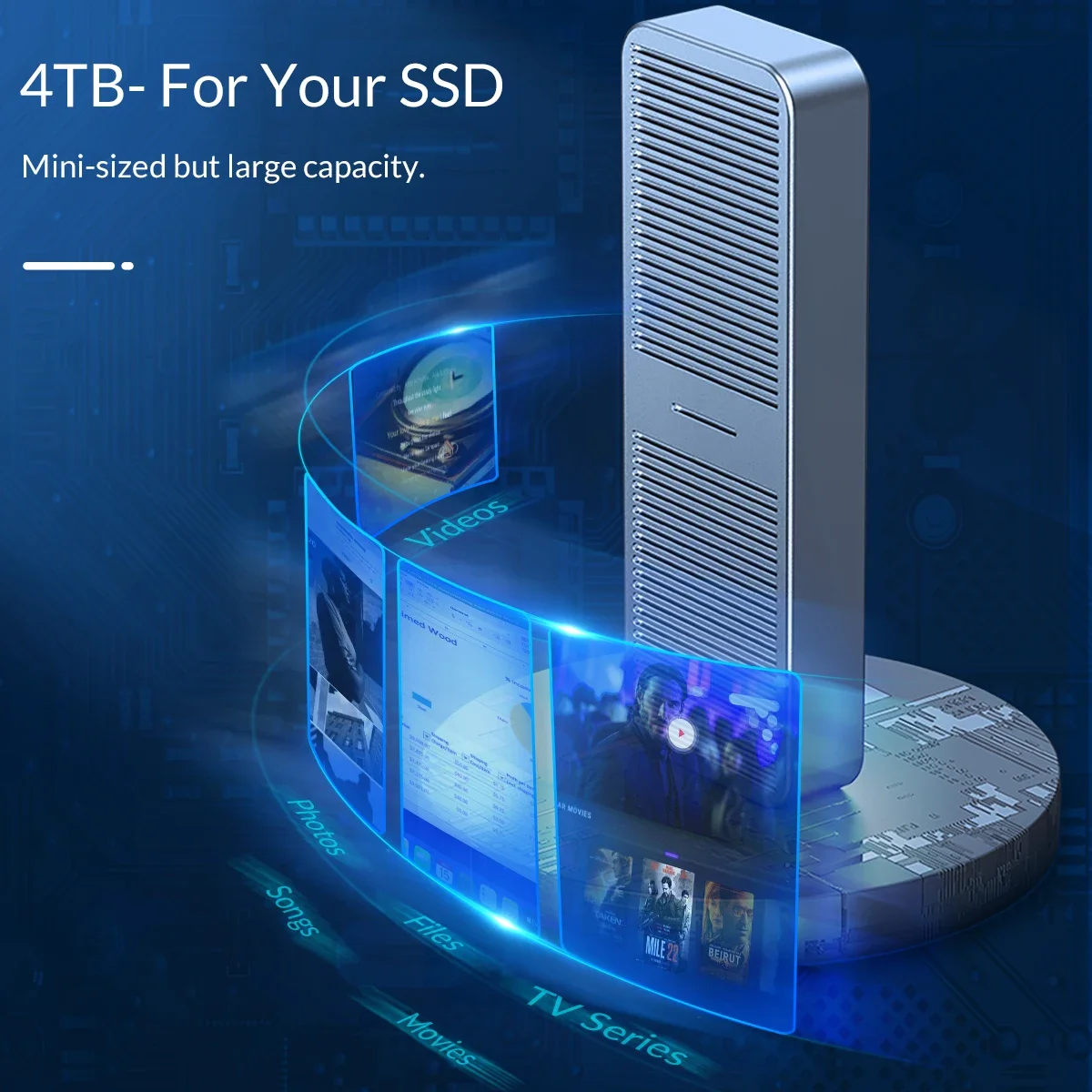 ORICO 20Gbps M2 NVMe SSD carcasa M.2 NVME SSD adaptador USB 3,2 tipo C Gen2 carcasa externa con chaleco de refrigeración incorporado - imagen 5