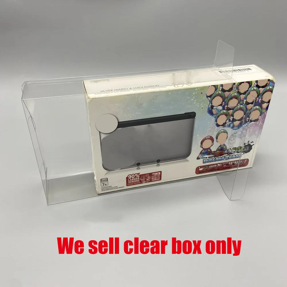 Caja transparente transparente para caja de presentación de almacenamiento de colección de edición limitada versión 3DSXL EE. UU.