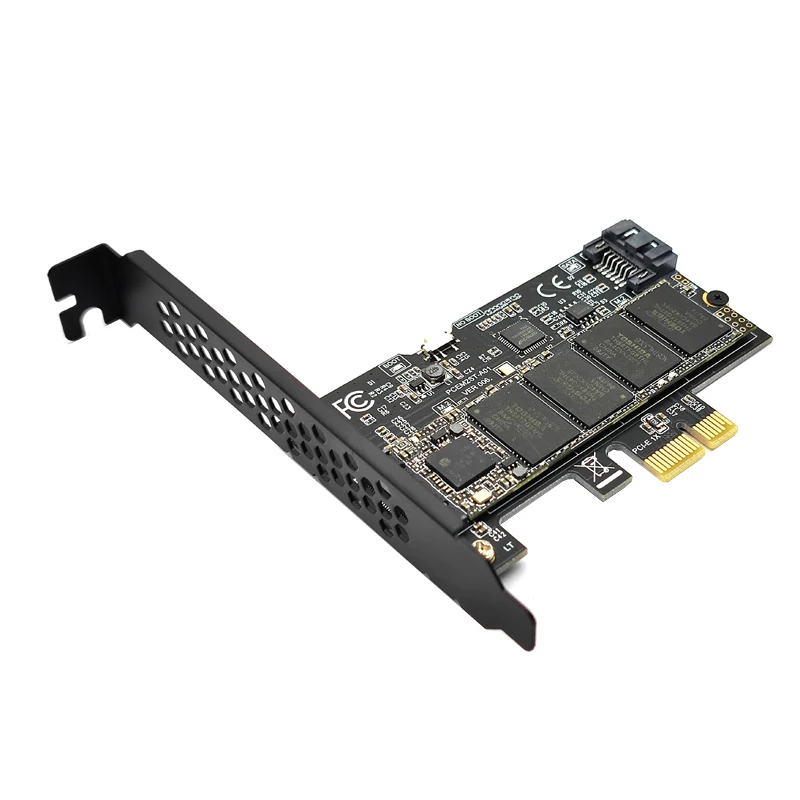 PCIE 1X a SATA3.0 + M2 NGFF 6Gb tarjeta elevadora PCI E Express tarjeta de expansión controlador Sata M.2 NGFF B-Key SSD adaptador agregar tarjetas - imagen 4